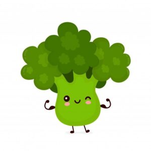 Premium Vector | Cute happy smiling broccoli vegetable show muscle. cartoon char HD Wallpaper