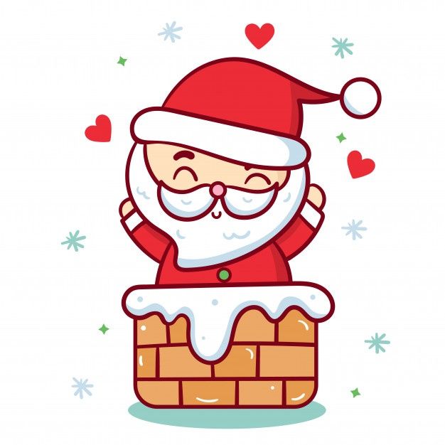 Premium Vector | Cute Santa Vector Christmas Character