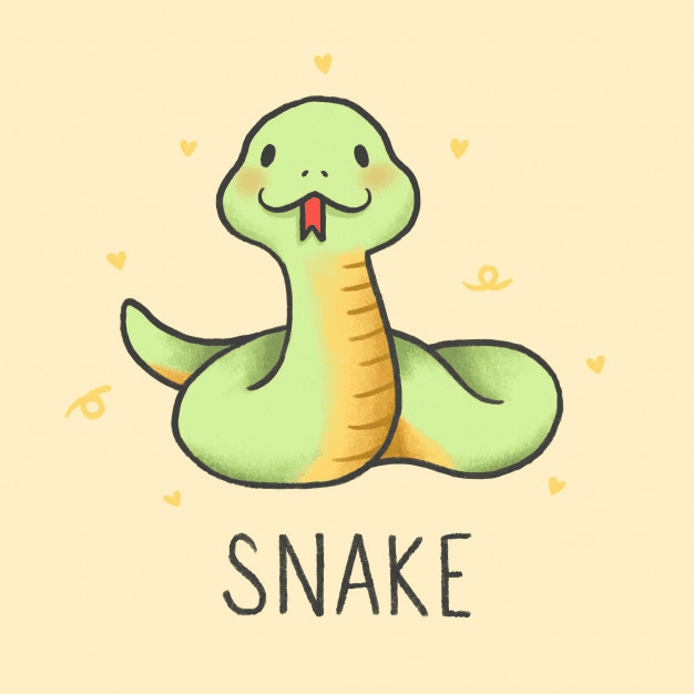 Premium Vector | Cute snake cartoon hand drawn style