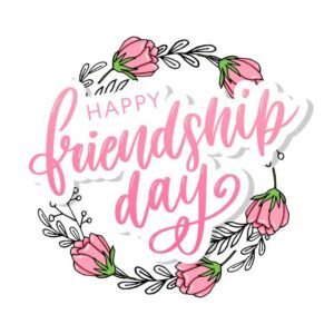 Premium Vector | Hand drawn happy friendship day felicitation with lettering tex HD Wallpaper