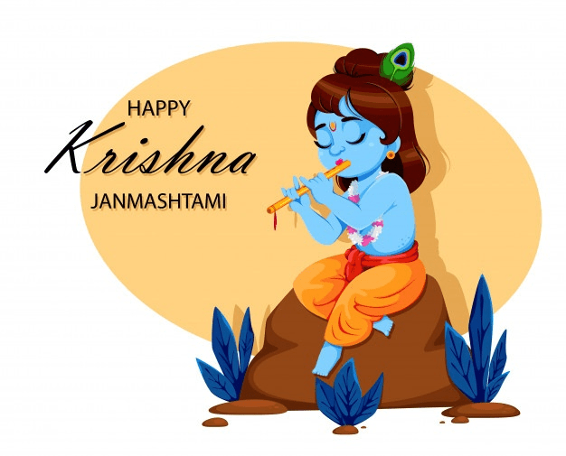 Premium Vector | Happy Krishna Janmashtami. Lord Krishna