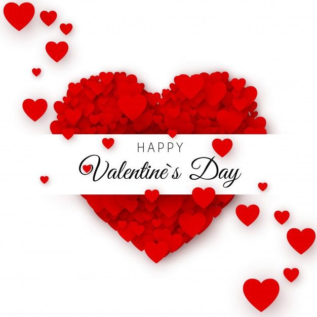 Premium Vector | Happy valentine`s day greeting card cover template. heart frame