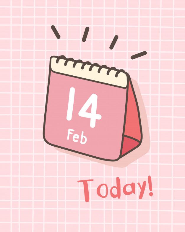 Premium Vector | Happy Valentine'S Day Isometric Calendar