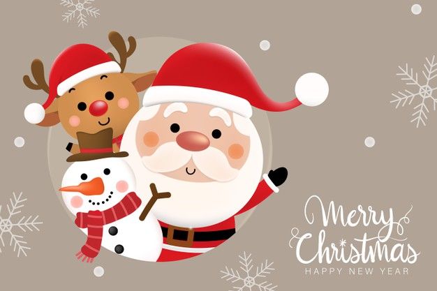 Premium Vector Merry Christmas And Happy New Year Greeting