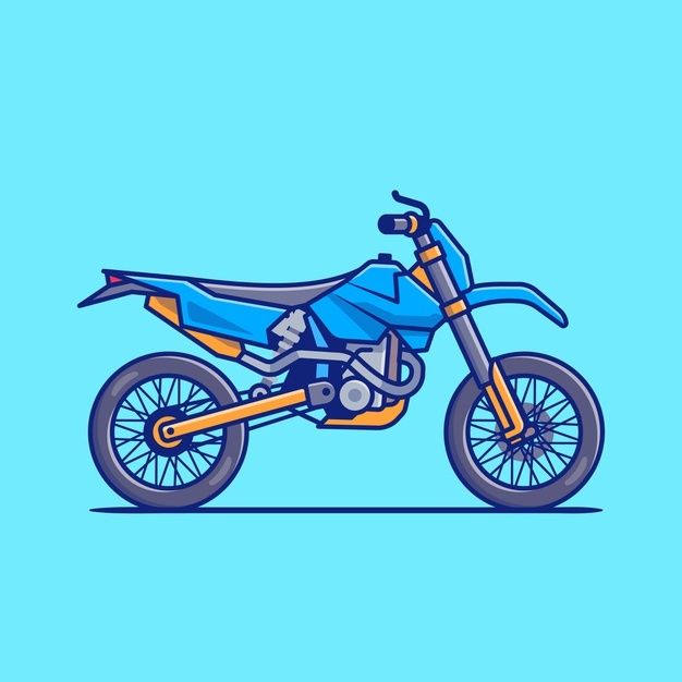 Premium Vector | Motocross bike cartoon   icon illustration. motorcycle vehicle 