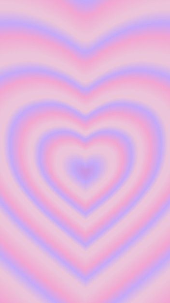 Premium Vector | Pastel pink rainbow gradient heart background vector illustrati