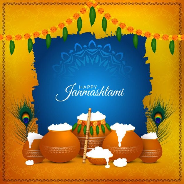 Premium Vector Religious Happy Janmashtami Festival Celebration Background Images