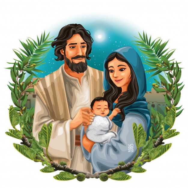 Premium Vector | The holy family