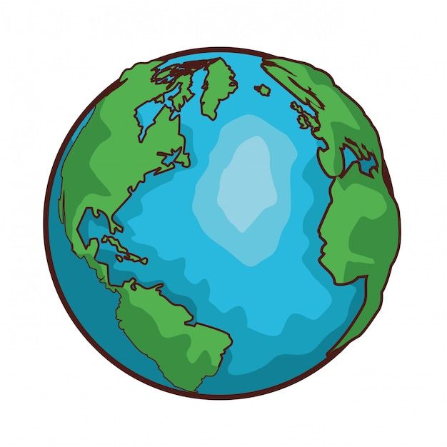 Premium Vector World Map Globe Cartoon Images