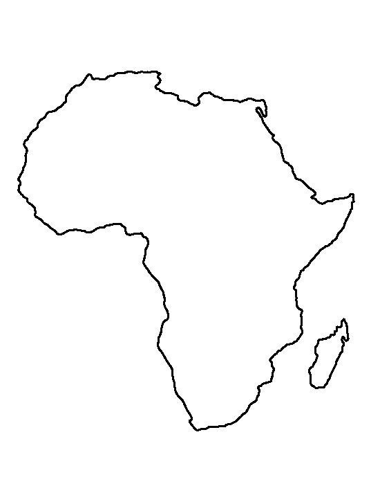 Printable Africa Template