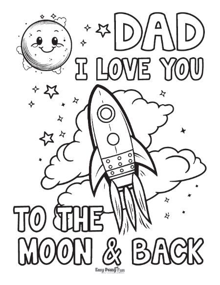 Printable Fathers Day Coloring Pages Images