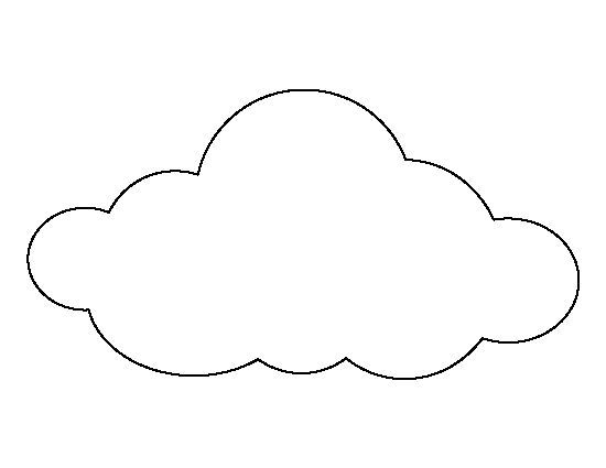 Printable Large Cloud Template