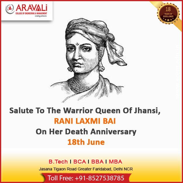 Queen Of Jhansi, Rani Laxmi Bai On Her Death Anniversary 18Th June