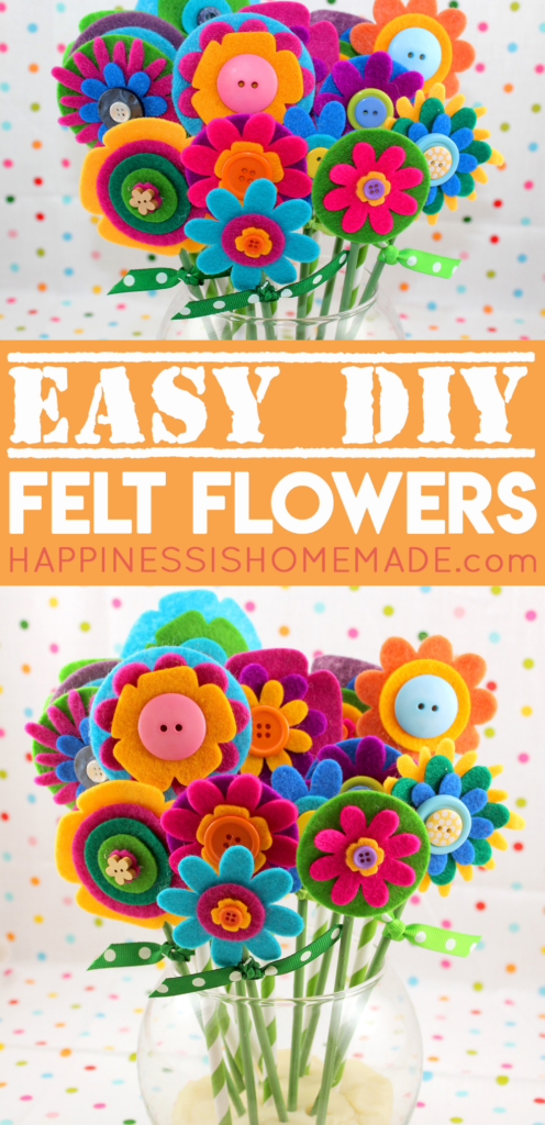 Quick Easy Mothers Day Gift Felt Flowers Images