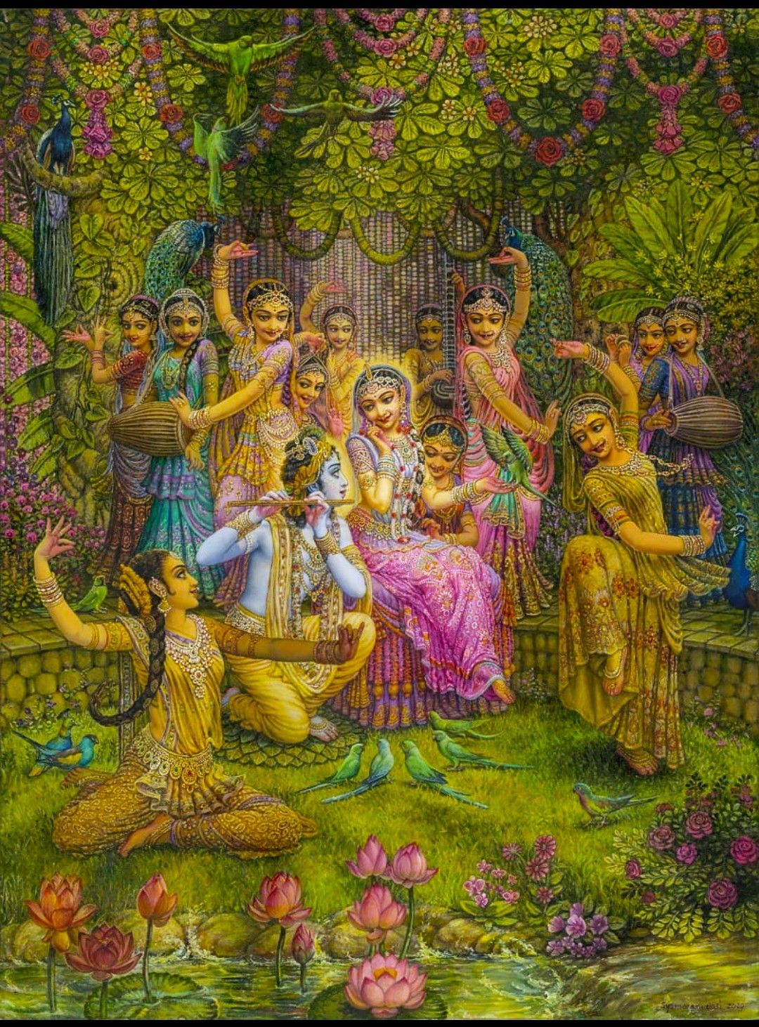 Radha Krishna Eternal Lovers HD Wallpaper