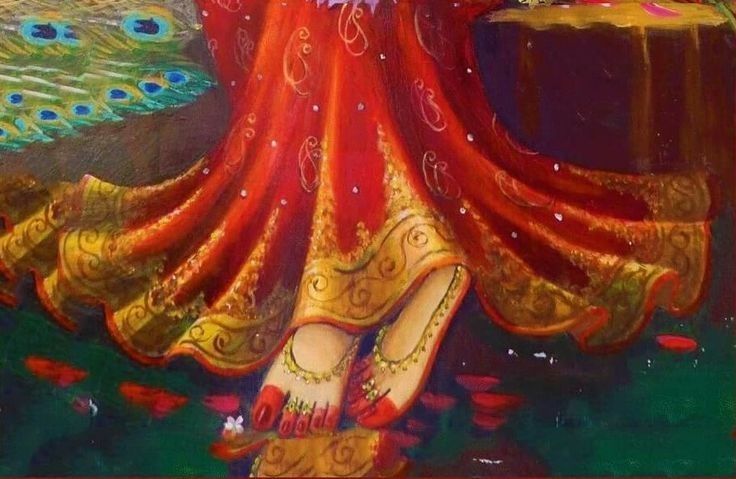 Radha Rani Lotus Feet Images