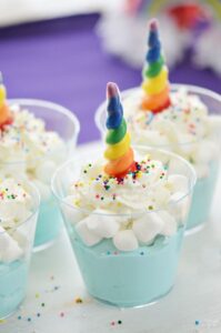 Rainbow Unicorn Dessert Cups: Unicorn Party Ideas HD Wallpaper