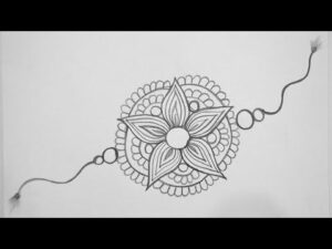 Rakhi Drawing || Simple Rakhi Pencil Drawing || Easy Rakhi Pencil Drawing For Ki HD Wallpaper
