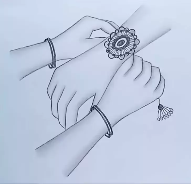 Raksha Bandhan Drawing Easy | Pencil Sketch