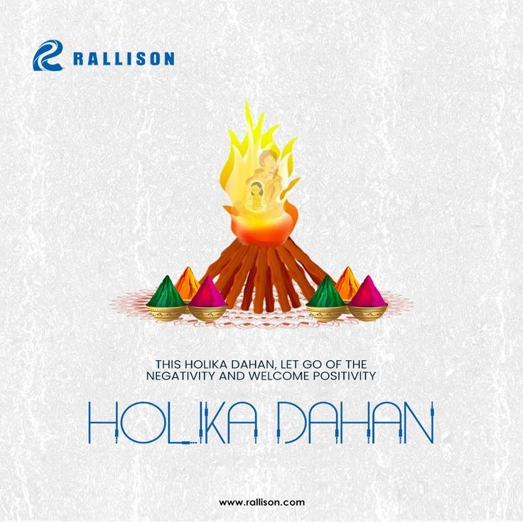 Rallison family wishes a Happy Holika Dahan to you and
