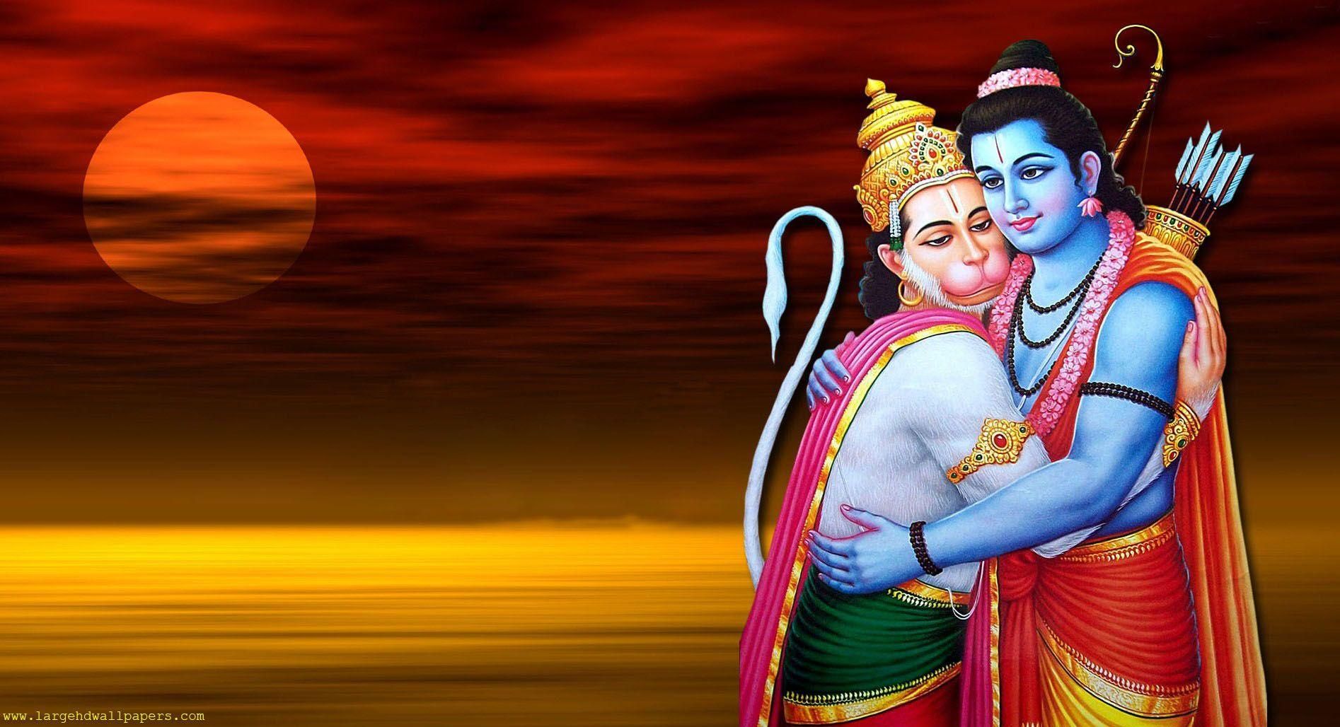 Ram Bhakt Hanuman HD Wallpaper