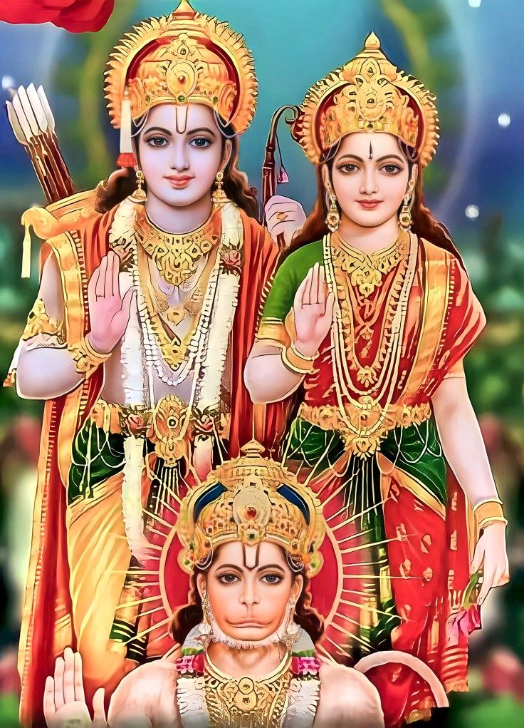 Ram Sita Hanuman Ji Ramnavmi Images