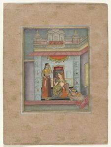 Ramakali,ragini, een prinses met twee dienaren , anoniem , Google Arts , Culture HD Wallpaper