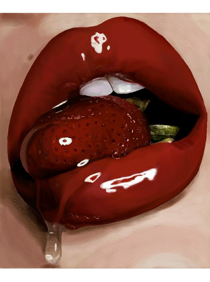 Realistic Digital Painting Of Lips | Digital Lips On Ibispaint-X