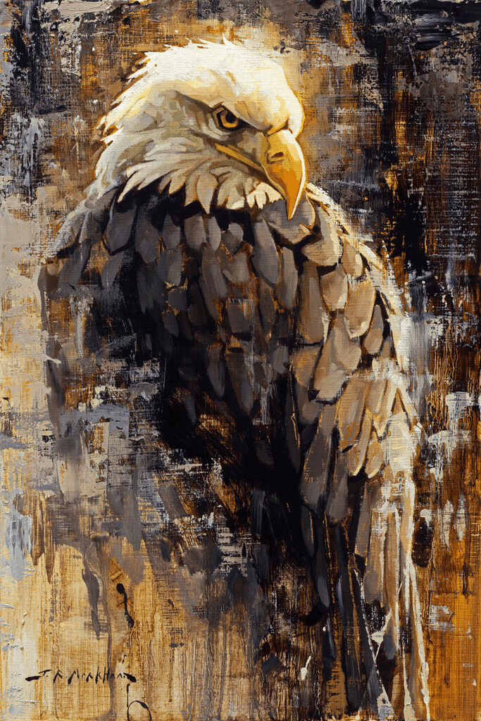 Regal Raptor Painting By Jerry Markham Images