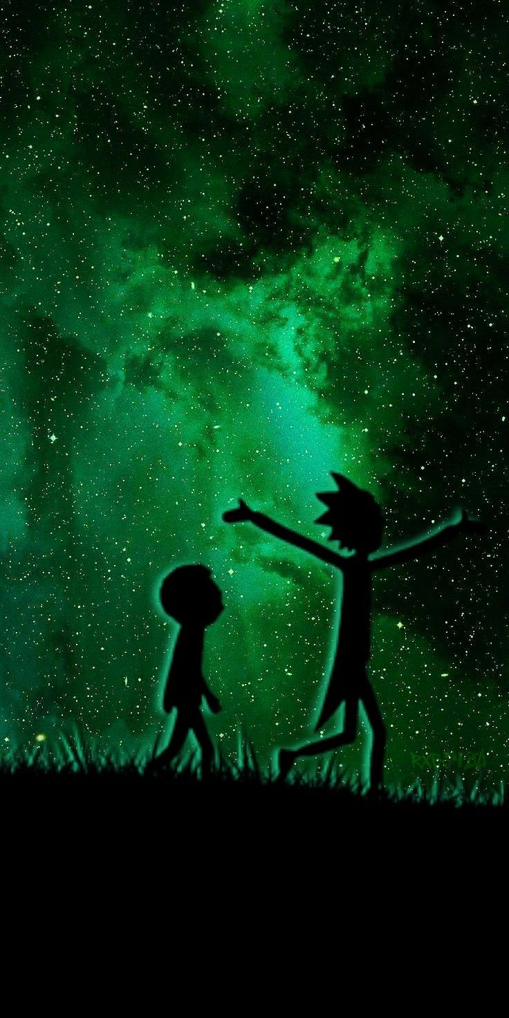 Rick and morty space wallpaper