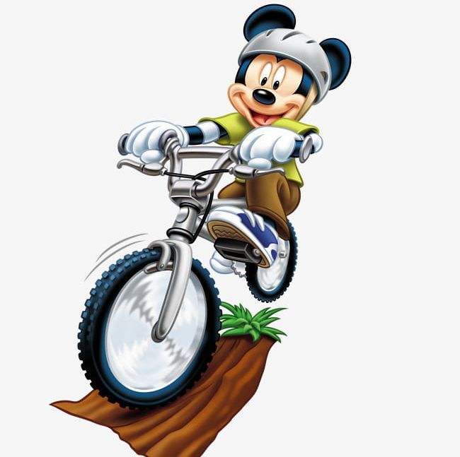 Riding A Mountain Ride Cartoon Mickey PNG - Free Download