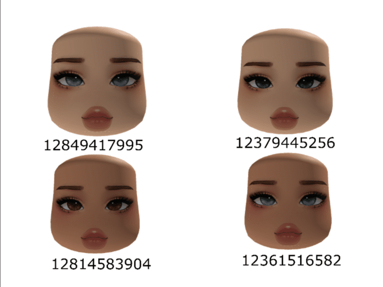 Roblox Outfit Face Idcodes Images