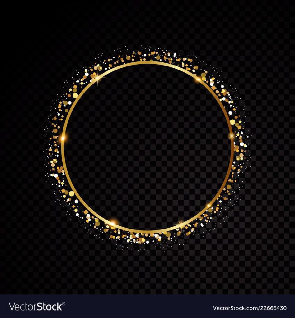 Round Frame Shining Circle Banner Vector On Vectorstock Images