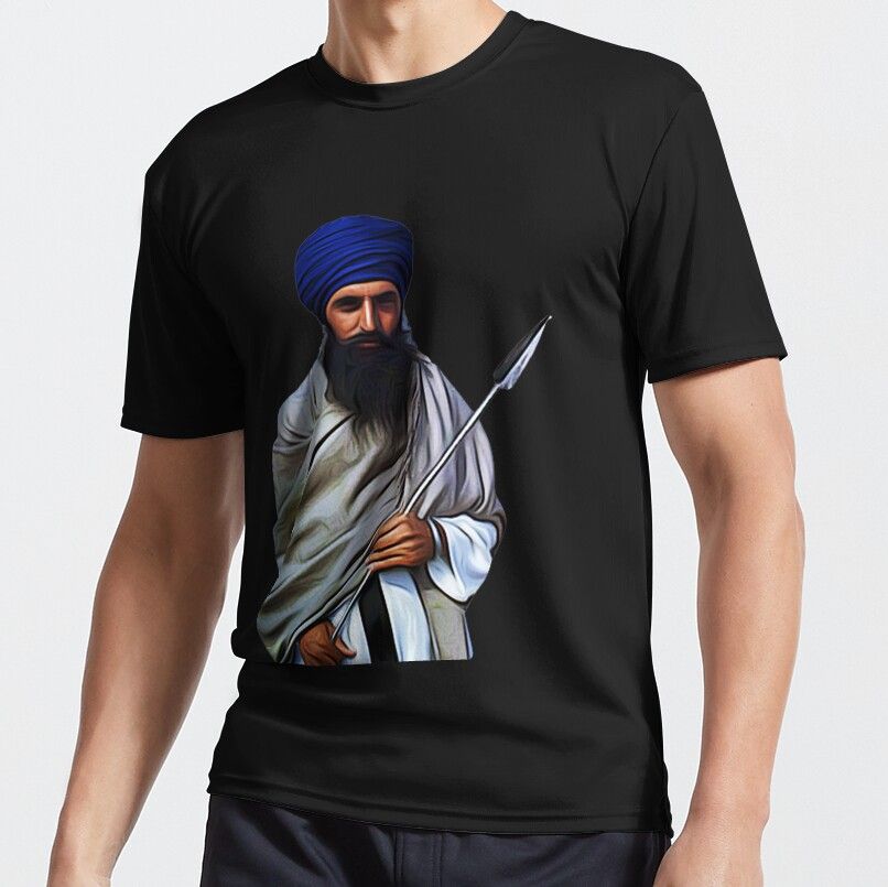 Sant Jarnail Singh Bhindranwale Active T-Shirt by ImmortalDaggers