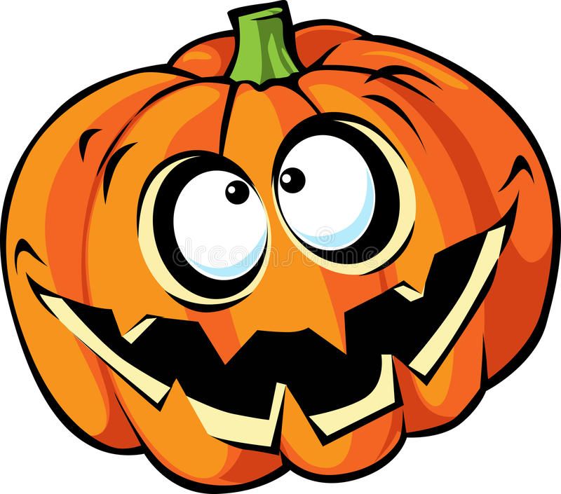 Scary Halloween Pumpkin Cartoon Stock Vector - Illustration of eyes, lantern: 34