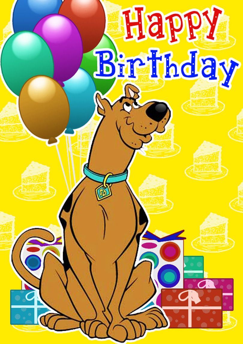 Scooby Doo Birthday Card | Free printable birthday cards ,
