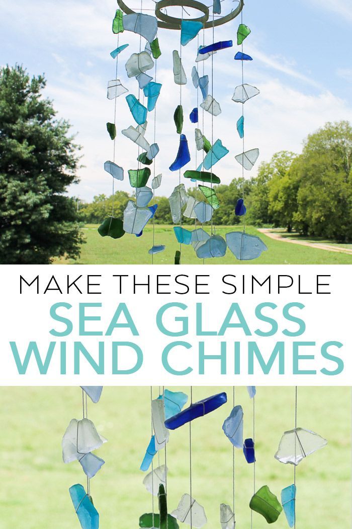 Sea Glass Wind Chimes Craft