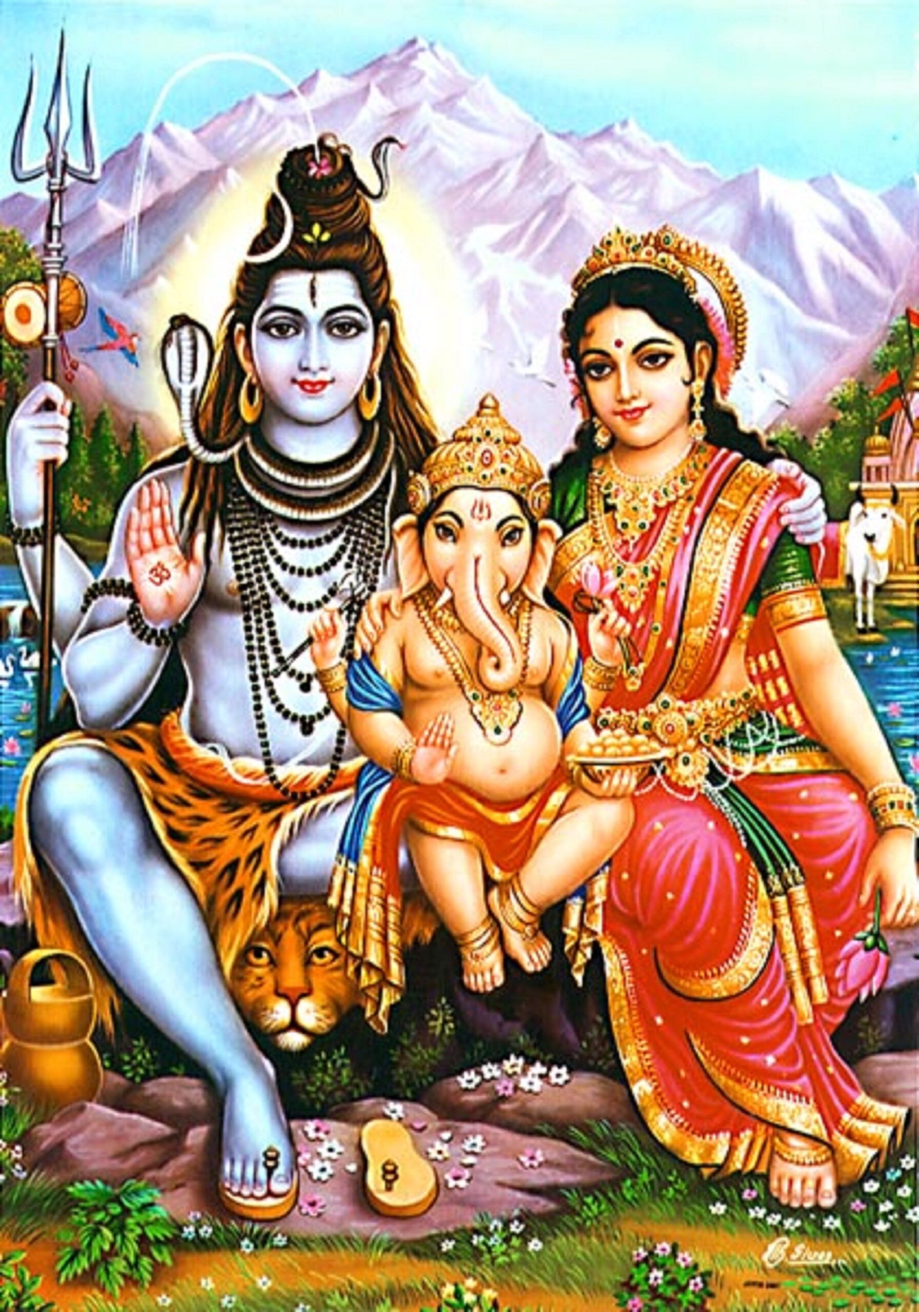 Shiva Family Poster J6D, Various Description
