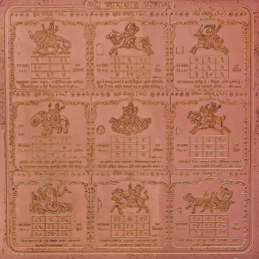 Shri Navagraha Yantram Yantra For Protection Against Illeffects Of Nine