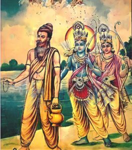 Shri Ram And Laxman With His Guru Vishwamitra HD Wallpaper