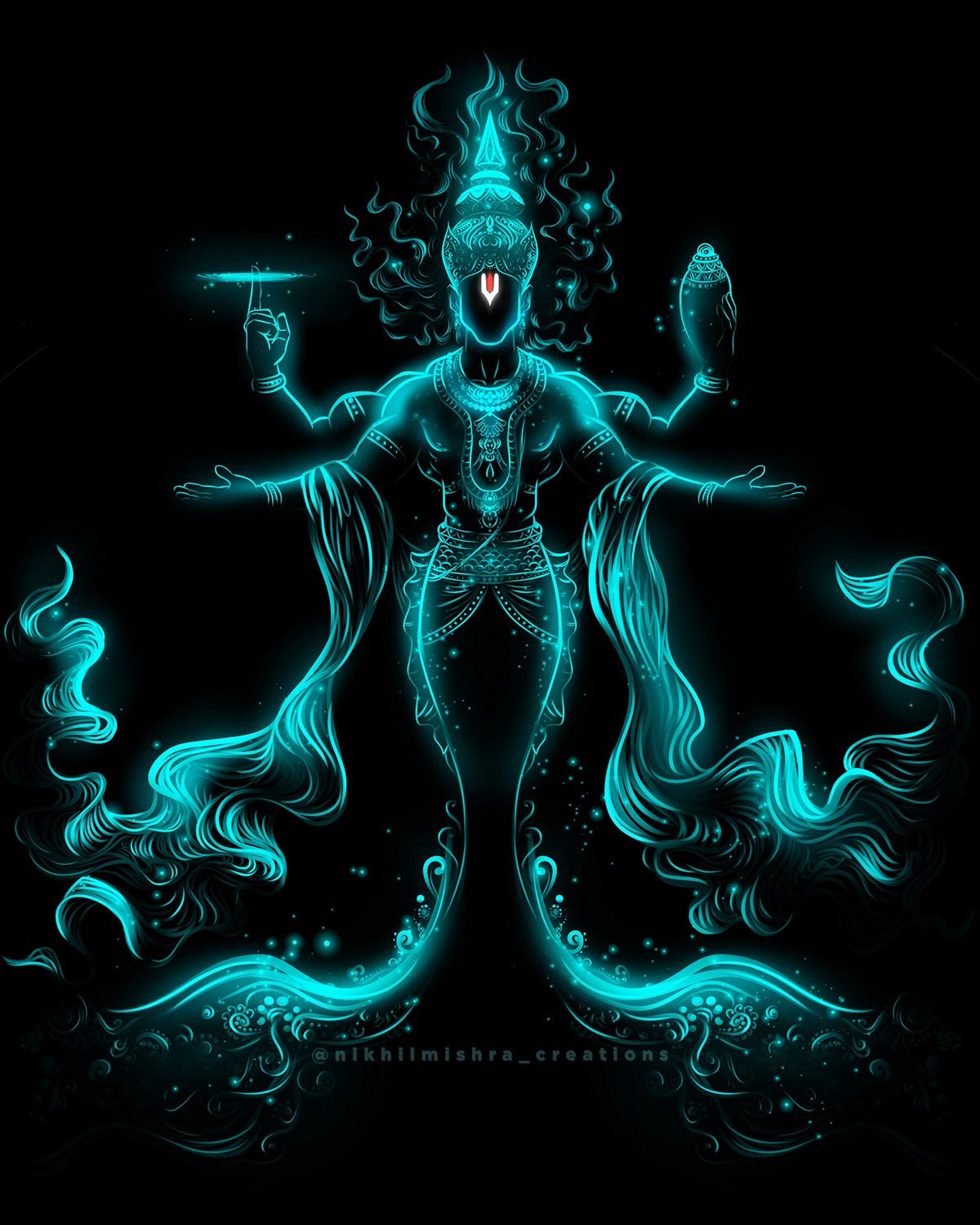 Shri Vishnu ji Matsya avatar Lord Vishnu ji HD Wallpaper