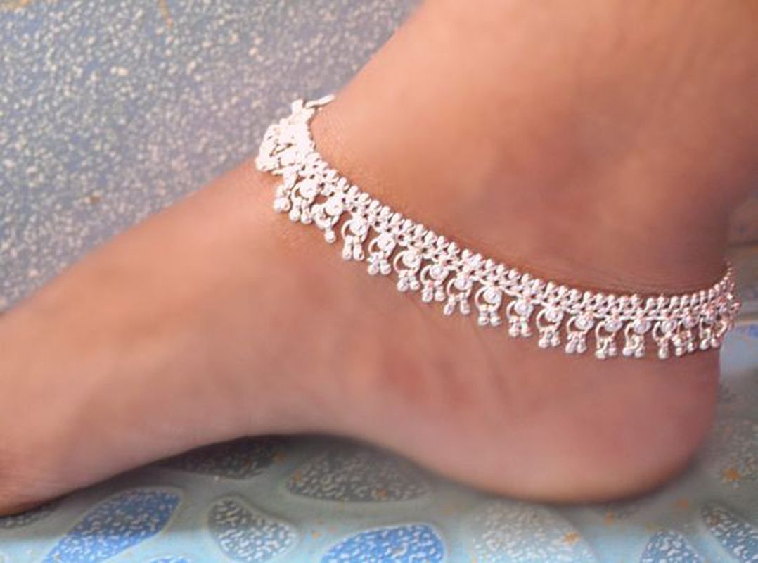 Silver Payal Anklet Designs Ankle Jewelry, Cuff Jewelry, Ankle Bracelets, Silver