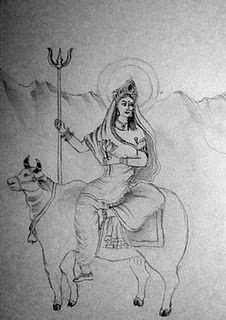 Sketch Of The 9 Avatars Of Goddess Durga Images