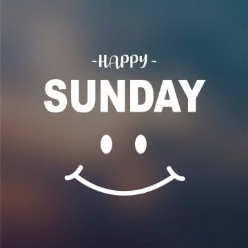 Smile Happy Face Vector Hd Images, Happy Sunday Typography Quote And Smile Face,
