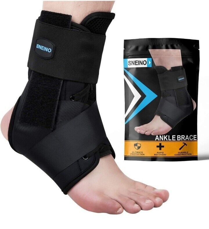 Sneino Ankle Brace Unisex For Sprained Ankle Support Size Small