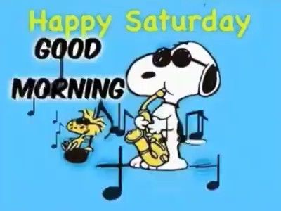 Snoopy And Woodstock:  Happy Saturday 😊  Good Morning!