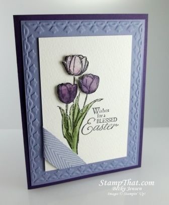 Stampin’ Up! Blessed Easter Stamp Set –  Handmade Tulip Card