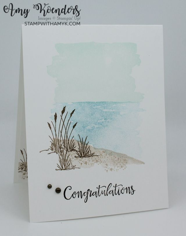 Stampin Up Oceanfront Cas Congratulations Card Images