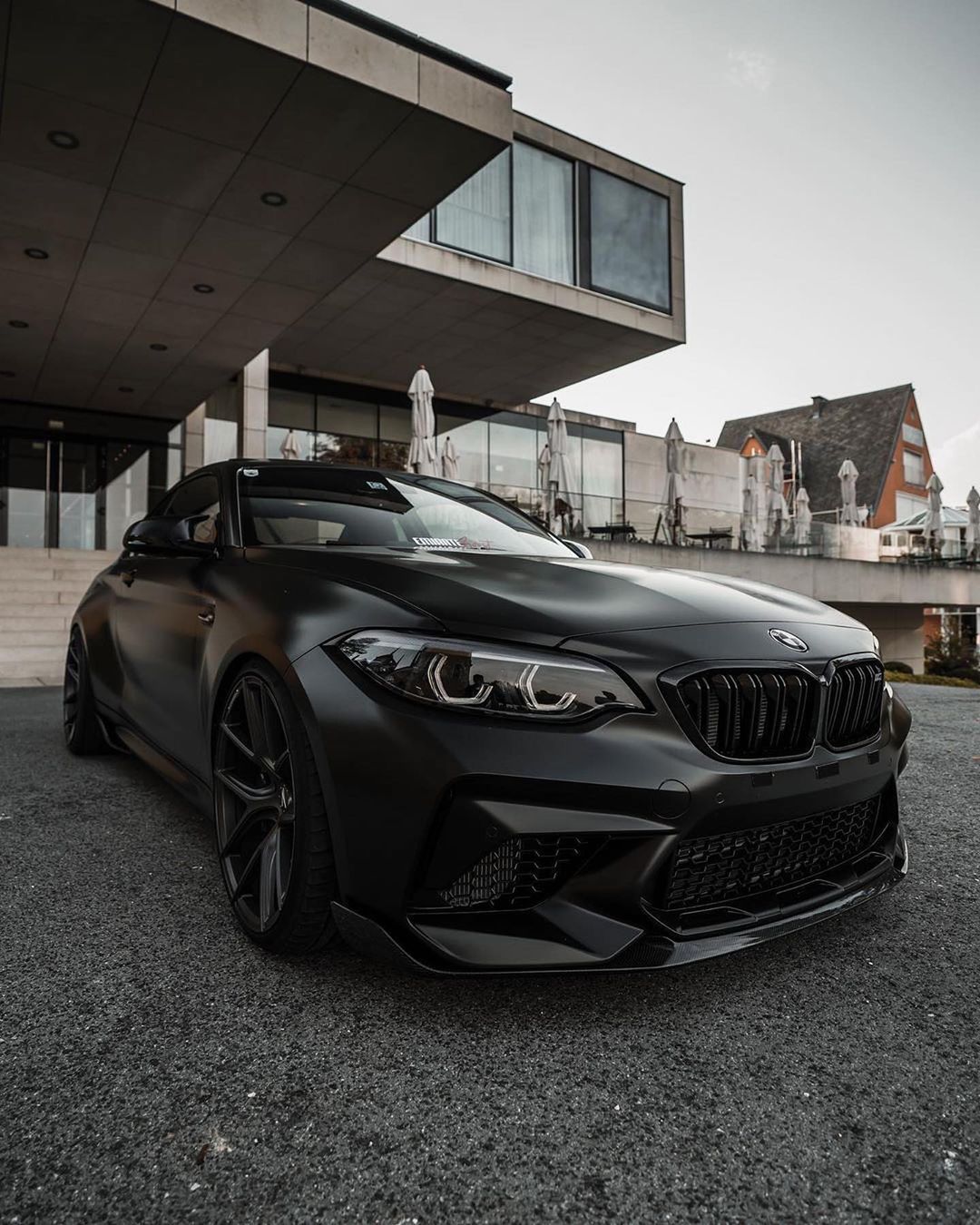 Stealthy BMW M2 Competition. @zperformancewheels @emirate.boost #carlifestyle #b