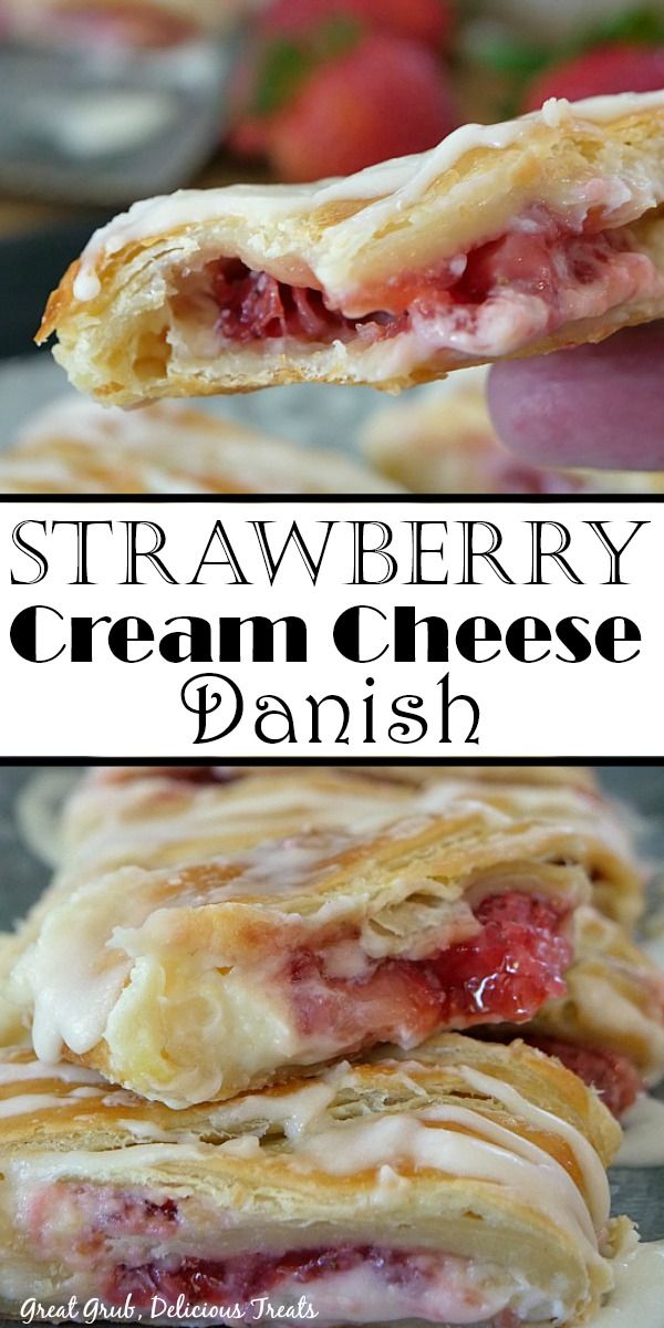 Strawberry Cream Cheese Danish HD Wallpaper